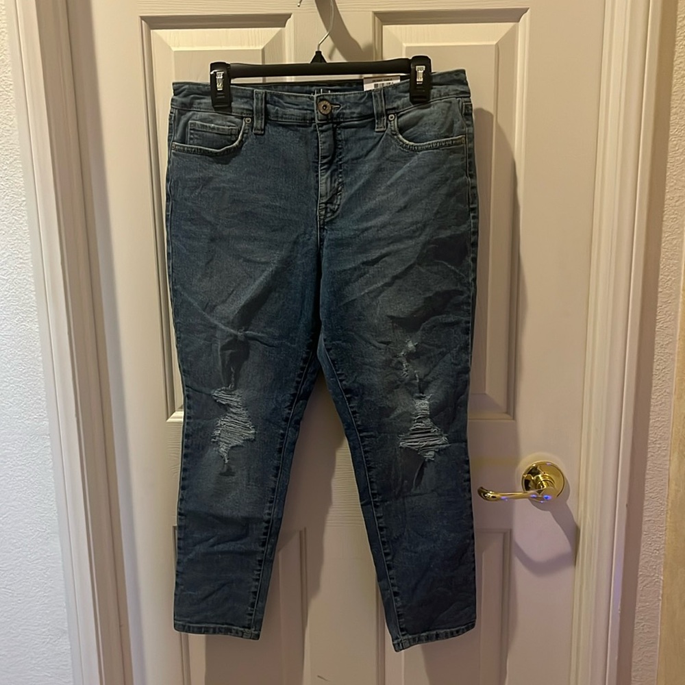 Style & co Skinny distressed jeans